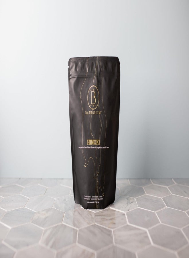 Bathorium Hinoki Mineral Magnesium Chloride Bath Flake, Relaxing Bath Soak with Japanese Hinoki, Detoxifying, pH Balanced for Women, Good for Sensitive Skin, 26 oz - Image 4